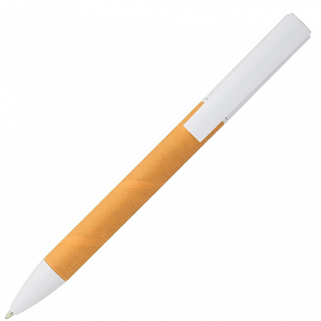 Ручка шариковая Pinokio, оранжевая с логотипом  заказать по выгодной цене в кибермаркете AvroraStore