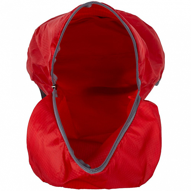 Складной рюкзак Barcelona, красный с логотипом  заказать по выгодной цене в кибермаркете AvroraStore