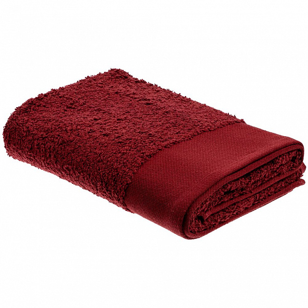 Полотенце Odelle, среднее, красное с логотипом  заказать по выгодной цене в кибермаркете AvroraStore