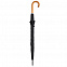 Зонт-трость Unit Classic, черный с логотипом  заказать по выгодной цене в кибермаркете AvroraStore