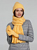 Шарф Capris, желтый с логотипом  заказать по выгодной цене в кибермаркете AvroraStore