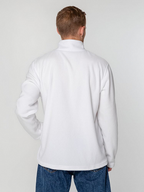 Куртка флисовая унисекс Manakin, бежевая с логотипом  заказать по выгодной цене в кибермаркете AvroraStore