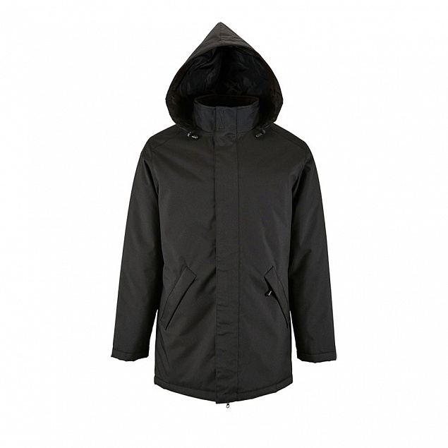 Куртка на стеганой подкладке ROBYN, черная с логотипом  заказать по выгодной цене в кибермаркете AvroraStore