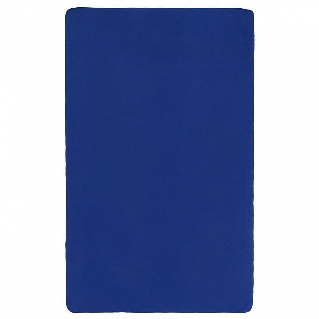 Флисовый плед Warm&Peace XL, ярко-синий с логотипом  заказать по выгодной цене в кибермаркете AvroraStore