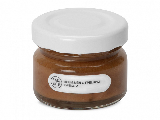 Крем-мёд с грецким орехом с логотипом  заказать по выгодной цене в кибермаркете AvroraStore