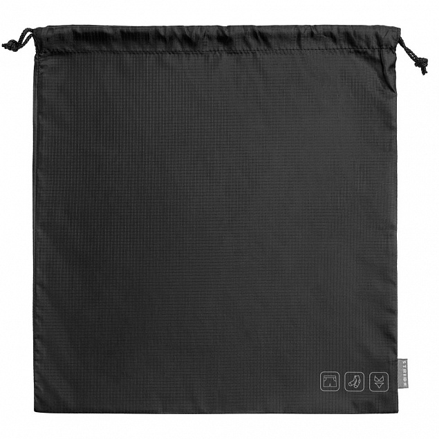 Дорожный набор сумок Stora, черный с логотипом  заказать по выгодной цене в кибермаркете AvroraStore