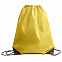 Рюкзак мешок с укреплёнными уголками BY DAY, желтый, 35*41 см, полиэстер 210D с логотипом  заказать по выгодной цене в кибермаркете AvroraStore