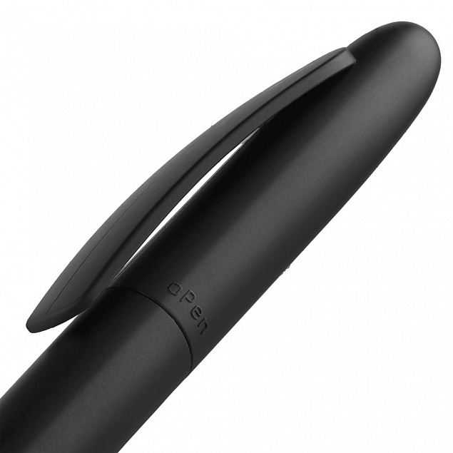 Ручка шариковая Moor Silver, черная с логотипом  заказать по выгодной цене в кибермаркете AvroraStore