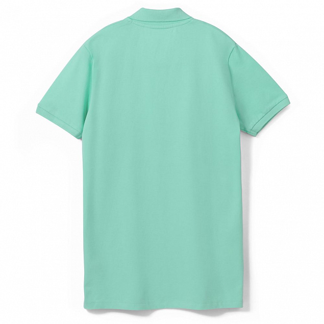 Рубашка поло мужская PHOENIX MEN, зеленая мята с логотипом  заказать по выгодной цене в кибермаркете AvroraStore