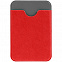 Чехол для карты на телефон Devon, красный с серым с логотипом  заказать по выгодной цене в кибермаркете AvroraStore