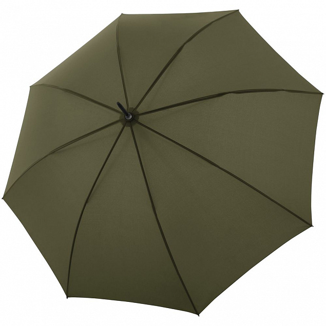 Зонт-трость Nature Stick AC, зеленый с логотипом  заказать по выгодной цене в кибермаркете AvroraStore