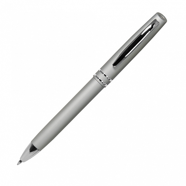 Шариковая ручка Consul, серебро/1 с логотипом  заказать по выгодной цене в кибермаркете AvroraStore