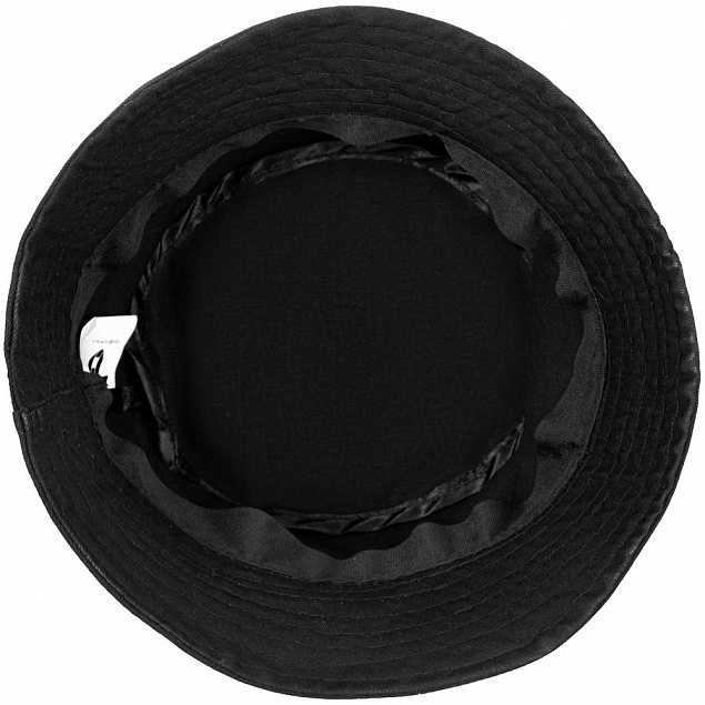 Панама Bizbolka Sunshade, черная с логотипом  заказать по выгодной цене в кибермаркете AvroraStore