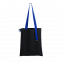 Шоппер Superbag black (чёрный с синим) с логотипом  заказать по выгодной цене в кибермаркете AvroraStore