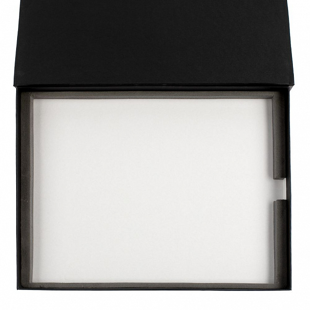 Коробка Roomy с ложементом для плакетки, черная с логотипом  заказать по выгодной цене в кибермаркете AvroraStore