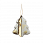 Ёлочная игрушка Ёлочка (белый с золотым ) с логотипом  заказать по выгодной цене в кибермаркете AvroraStore