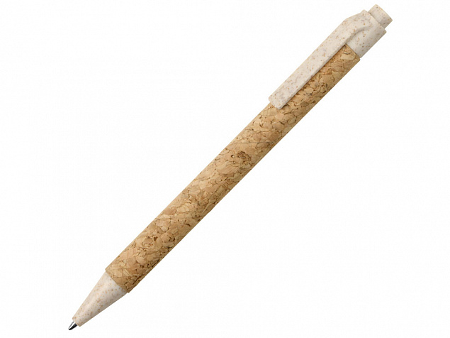 Ручка из пробки и переработанной пшеницы шариковая «Evora» с логотипом  заказать по выгодной цене в кибермаркете AvroraStore