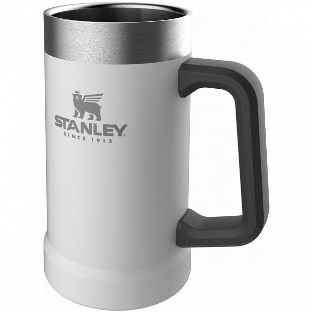 Пивная кружка Stanley Adventure, белая с логотипом  заказать по выгодной цене в кибермаркете AvroraStore