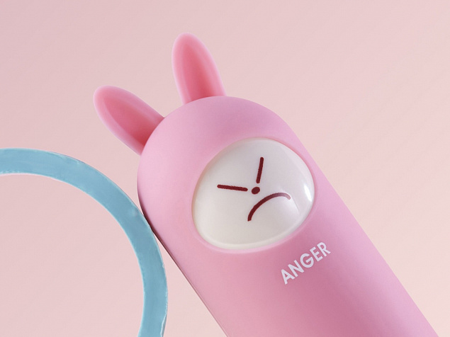 Внешний аккумулятор «NEO Rabbit Anger», 5000 mAh с логотипом  заказать по выгодной цене в кибермаркете AvroraStore