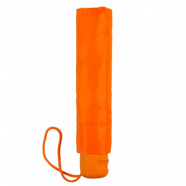 Зонт складной Unit Basic, оранжевый с логотипом  заказать по выгодной цене в кибермаркете AvroraStore
