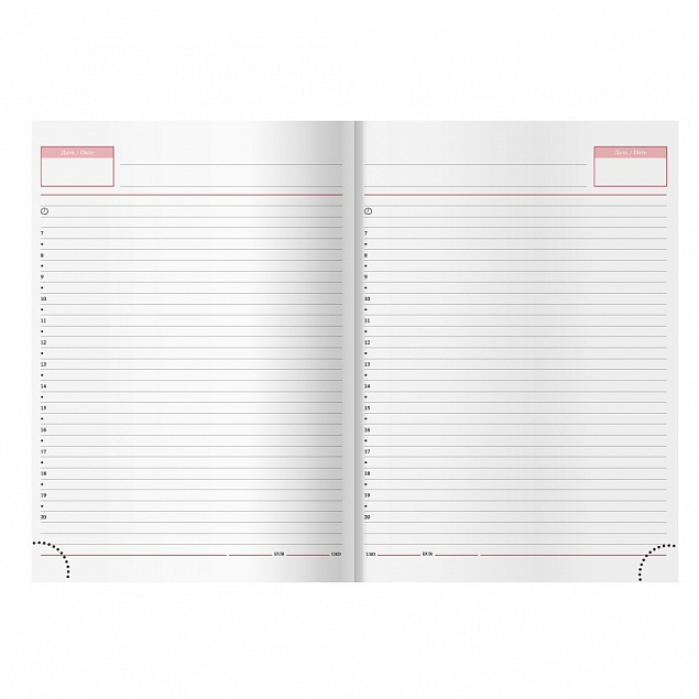 Недатированный ежедневник VELVET 500U (5453) 110x165 мм лаванда, календарь до 2019 г. с логотипом  заказать по выгодной цене в кибермаркете AvroraStore