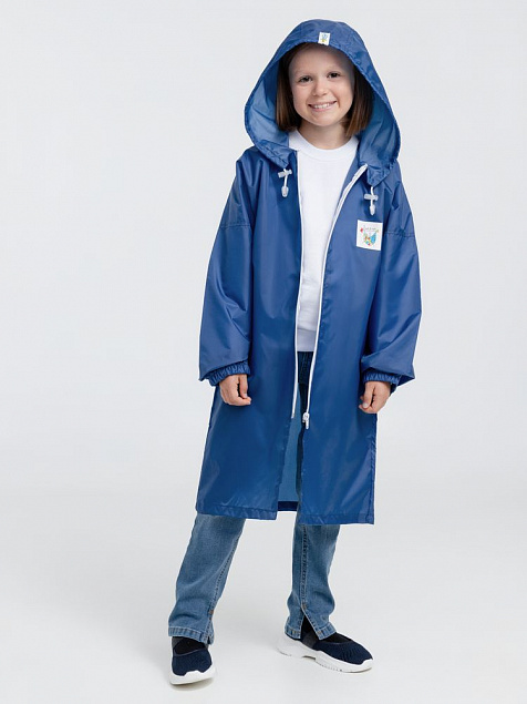 Дождевик детский Rainman Kids, ярко-синий с логотипом  заказать по выгодной цене в кибермаркете AvroraStore