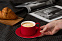 Чайная пара Best Morning, ярко-розовая (фуксия) с логотипом  заказать по выгодной цене в кибермаркете AvroraStore