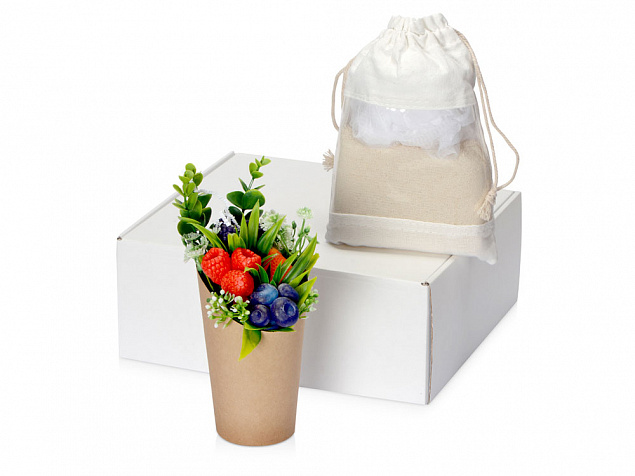 Подарочный набор Ягодный аромат с мылом, набором для ванны с логотипом  заказать по выгодной цене в кибермаркете AvroraStore