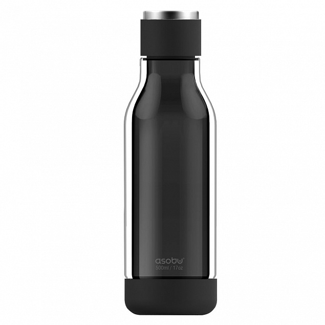 Термобутылка Inner Peace, черная с логотипом  заказать по выгодной цене в кибермаркете AvroraStore