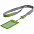 Чехол для пропуска с лентой и ретрактором Devon, зеленый с логотипом  заказать по выгодной цене в кибермаркете AvroraStore