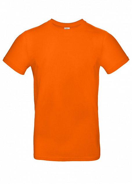 Футболка E190 оранжевая с логотипом  заказать по выгодной цене в кибермаркете AvroraStore