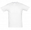 Футболка стретч мужская MILANO 190 белая с логотипом  заказать по выгодной цене в кибермаркете AvroraStore