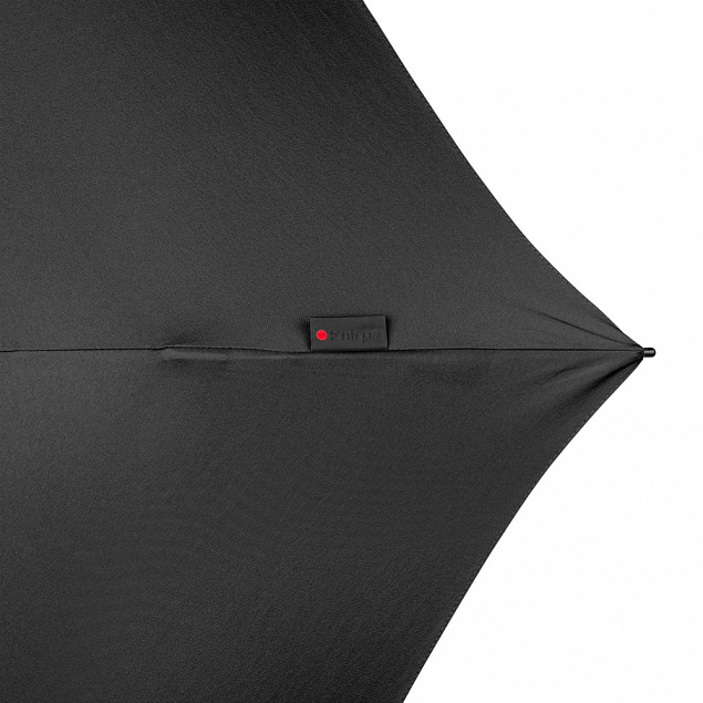 Зонт складной TS220 с безопасным механизмом, черный с логотипом  заказать по выгодной цене в кибермаркете AvroraStore