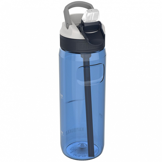 Бутылка для воды Lagoon 750, синяя с логотипом  заказать по выгодной цене в кибермаркете AvroraStore