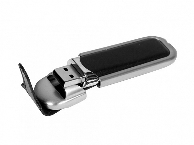 USB 3.0- флешка на 128 Гб с массивным классическим корпусом с логотипом  заказать по выгодной цене в кибермаркете AvroraStore
