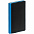 Ежедневник Nice Twice, недатированный, черный с голубым с логотипом  заказать по выгодной цене в кибермаркете AvroraStore