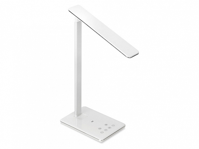 Настольная лампа с функцией беспроводной зарядки Starline, белый с логотипом  заказать по выгодной цене в кибермаркете AvroraStore