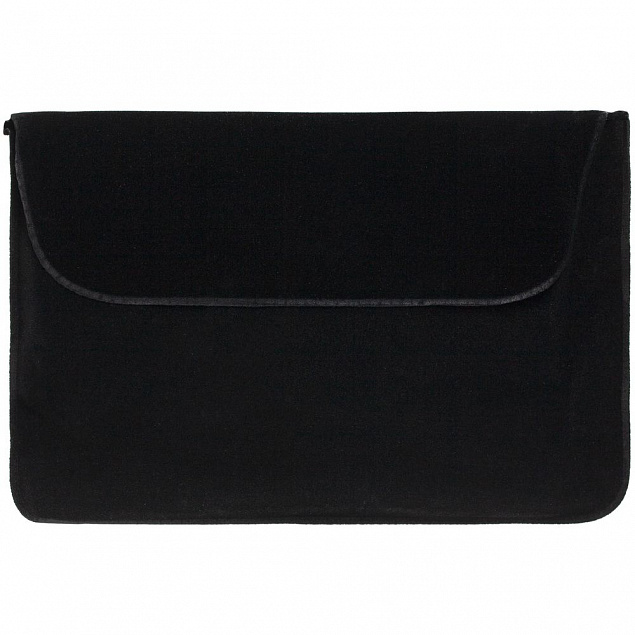 Надувная подушка под шею в чехле Sleep, черная с логотипом  заказать по выгодной цене в кибермаркете AvroraStore