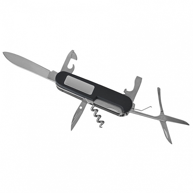 Нож многофункциональный "УРОВЕНЬ"  (11 функций),  фонарь (2 LED)  в подарочной упаковке с логотипом  заказать по выгодной цене в кибермаркете AvroraStore