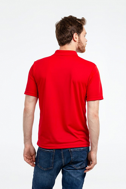 Рубашка поло мужская Eclipse H2X-Dry, красная с логотипом  заказать по выгодной цене в кибермаркете AvroraStore