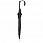 Зонт-трость Fiber Flex, черный с логотипом  заказать по выгодной цене в кибермаркете AvroraStore