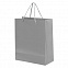 Пакет подарочный GLAM 270х120х320 мм, серый с логотипом  заказать по выгодной цене в кибермаркете AvroraStore