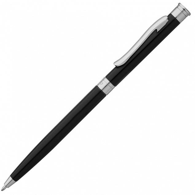 Ручка шариковая Reset, черная с логотипом  заказать по выгодной цене в кибермаркете AvroraStore