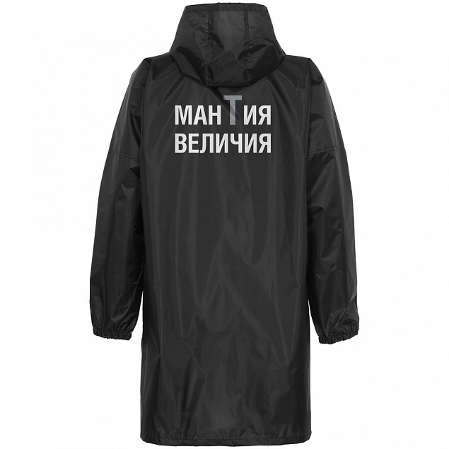 Дождевик «Мантия величия», черный с логотипом  заказать по выгодной цене в кибермаркете AvroraStore