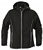 Куртка софтшелл мужская SKYRUNNING, черная с логотипом  заказать по выгодной цене в кибермаркете AvroraStore