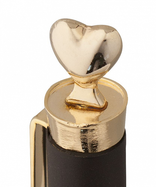 Ручка шариковая Heart Golden Top с логотипом  заказать по выгодной цене в кибермаркете AvroraStore