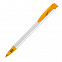 Ручка шариковая JONA T, белый/оранжевый прозрачный с логотипом  заказать по выгодной цене в кибермаркете AvroraStore