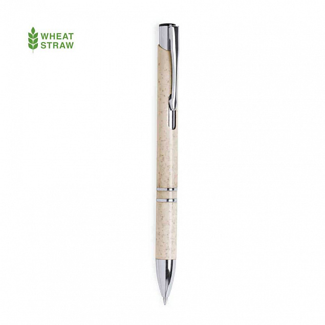 Ручка шариковая NUKOT,  пластик с зерноволокном с логотипом  заказать по выгодной цене в кибермаркете AvroraStore