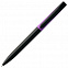 Ручка шариковая Pin Special, черно-фиолетовая с логотипом  заказать по выгодной цене в кибермаркете AvroraStore