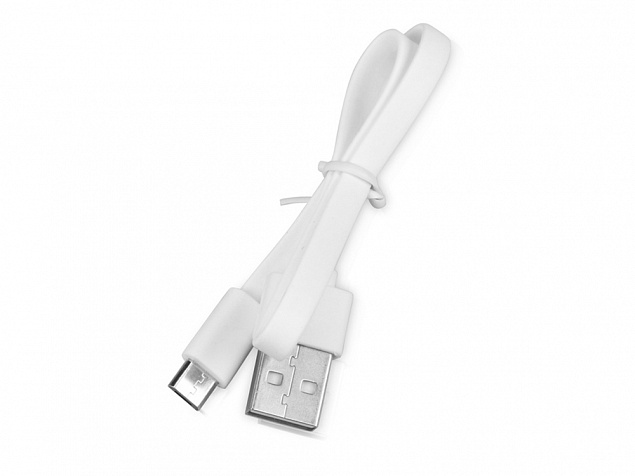 Кабель USB 2.0 A - micro USB с логотипом  заказать по выгодной цене в кибермаркете AvroraStore